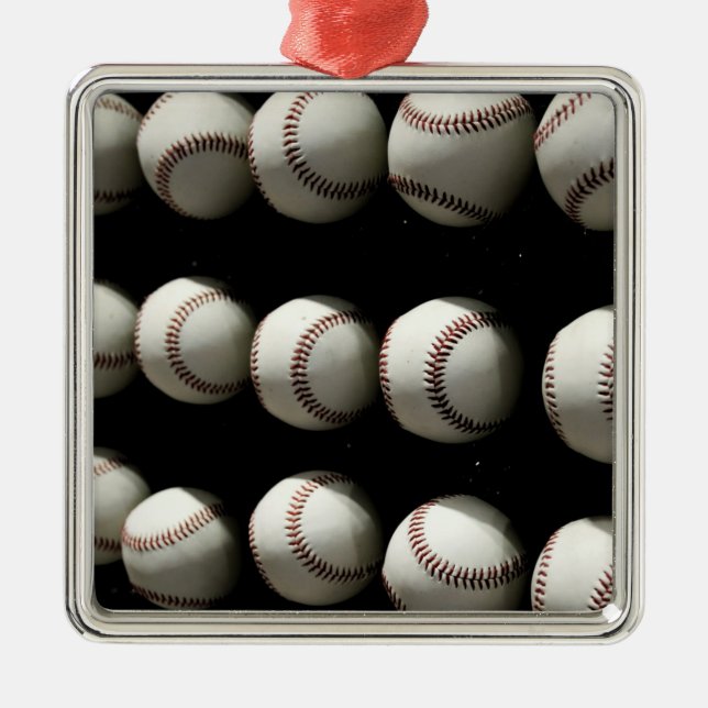 Baseballs Ornament Aus Metall (Vorne)