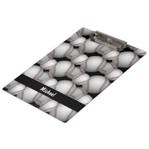 Baseballs Pattern Klemmbrett
