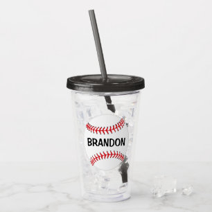 Baseballs Sports Acrylic Tumbler Acryltrinkbecher