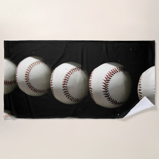 Baseballs Strandtuch (Vorderseite)