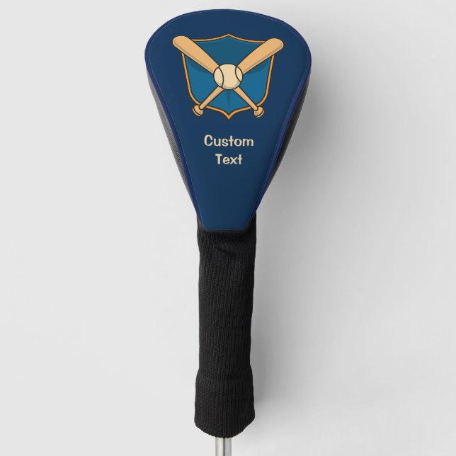 Baseballschild Golf Headcover (Vorderseite)