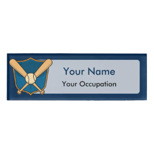 Baseballschild Namenschild