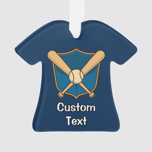 Baseballschild Ornament (Vorderseite)