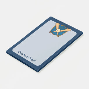 Baseballschild Post-it Klebezettel