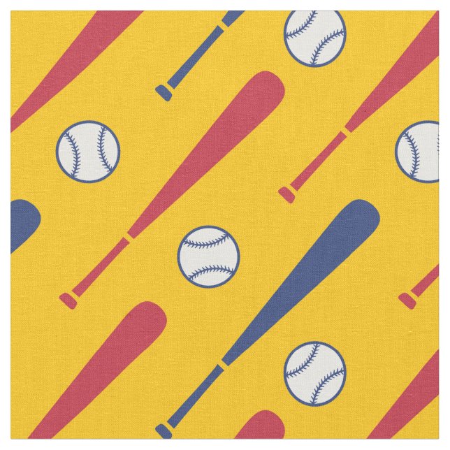 Baseballschläger rot und blau stoff (Nahaufnahme)