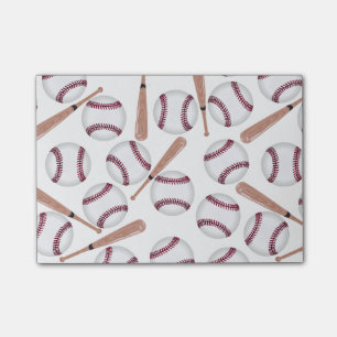 Baseballschlägermuster Post-it Klebezettel
