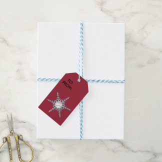 Baseballschneeflocken Geschenkanhänger