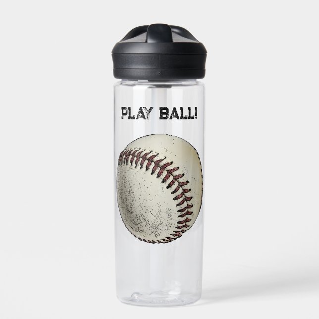 Baseballskizze spielen - Sport spielen Trinkflasche (Vorderseite)