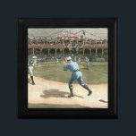 Baseballspiel der Nationalliga 1886 Schmuckschachtel<br><div class="desc">Malerei eines Baseballspiels der National League aus dem Jahr 1886. Man kann praktisch die Erdnüsse riechen,  Popcorn und Staub des Innenfeldes,  die von diesem Stück ausgehen. Das wäre eine tolle Ergänzung zu Ihrer Zuhause!</div>