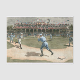 Baseballspiel der Nationalliga 1886 Seidenpapier