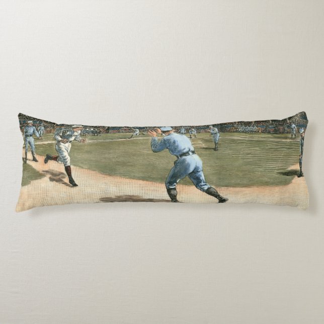 Baseballspiel der Nationalliga 1886 Seitenschläferkissen (Vorderseite)