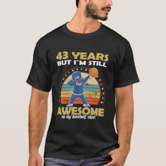 Baseballspieler Awesome 43 T-Shirt