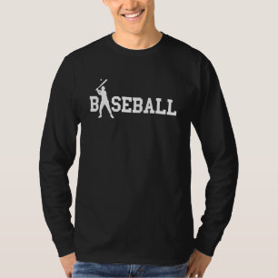 Baseballspieler Baseballschläger Schlag Softball B T-Shirt