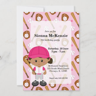 Baseballspieler Einladung