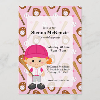 Baseballspieler Einladung