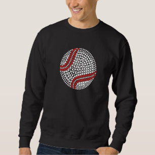 Baseballspieler Internationaler Punkt-Tag V-Aussch Sweatshirt
