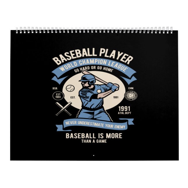 Baseballspieler Kalender (Titelbild)