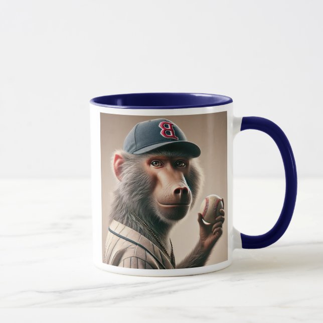 Baseballspieler mit Mütze. Tasse (Rechts)