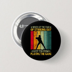 Baseballspieler-Motivation Button