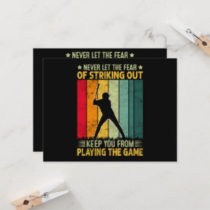 Baseballspieler-Motivation Einladung