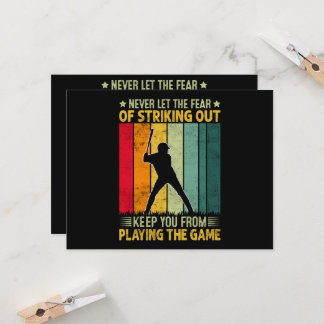Baseballspieler-Motivation Einladung