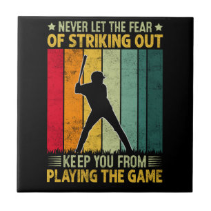 Baseballspieler-Motivation Fliese