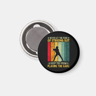 Baseballspieler-Motivation Magnet