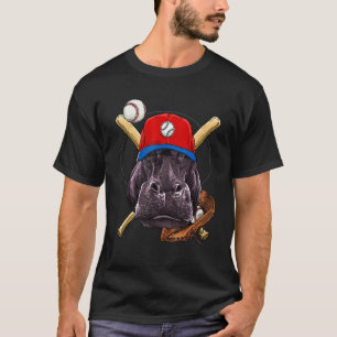 Baseballspieler Nilpferd Werfer Fänger Baseb T-Shirt