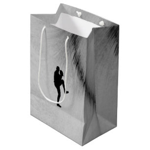 Baseballspieler Pitcher Ausholung Mittlere Geschenktüte