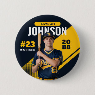 Baseballspieler Senior Night benutzerdefiniertes F Button