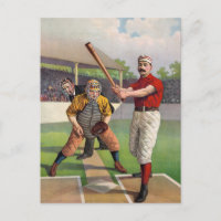 Baseballspieler Vintage Poster