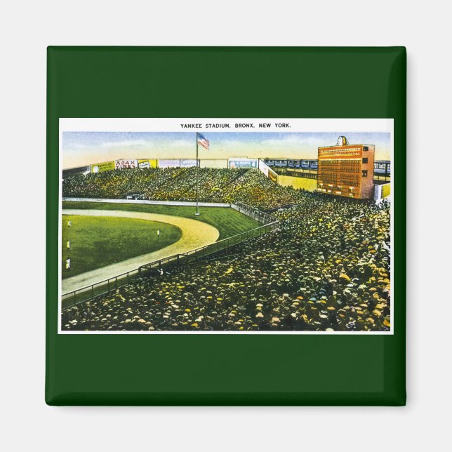 Baseballstadion, Bronx, New York Vintag Magnet (Vorne)