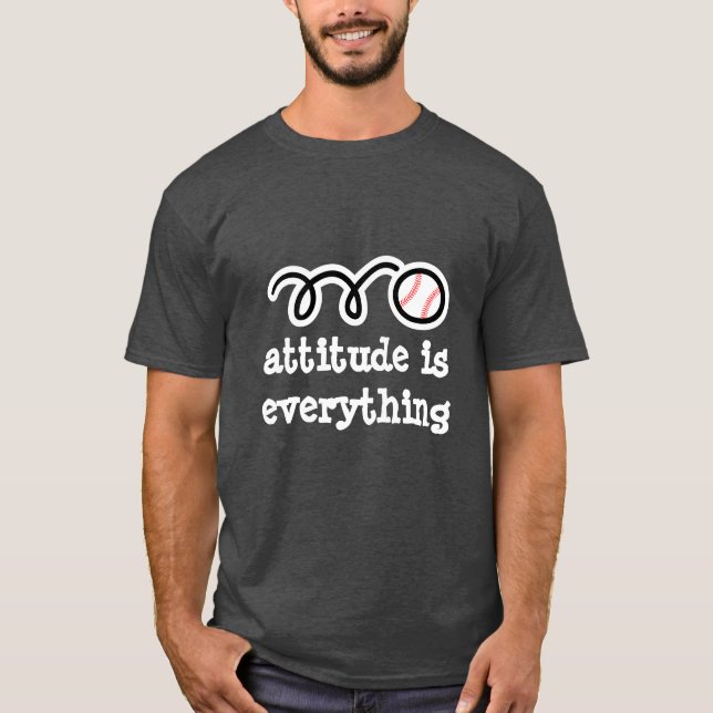 Baseballt-shirt mit motivierend Zitat T-Shirt (Vorderseite)