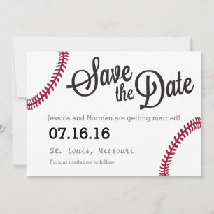 Baseballthema Save The Date