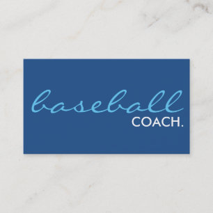 Baseballtrainer. (Farbanpassbar) Visitenkarte