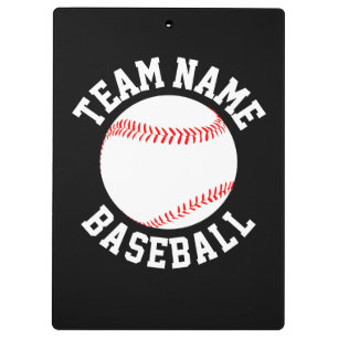 Baseballtrainer-kundenspezifischer Team-Namen-und Klemmbrett