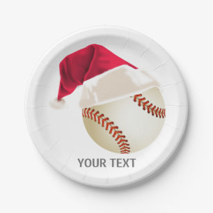 BaseballWeihnachten Pappteller