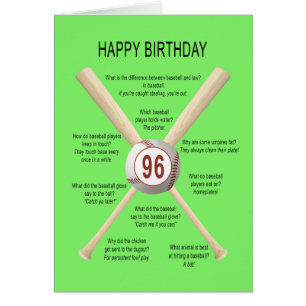 Baseballwitze zum 96. Geburtstag