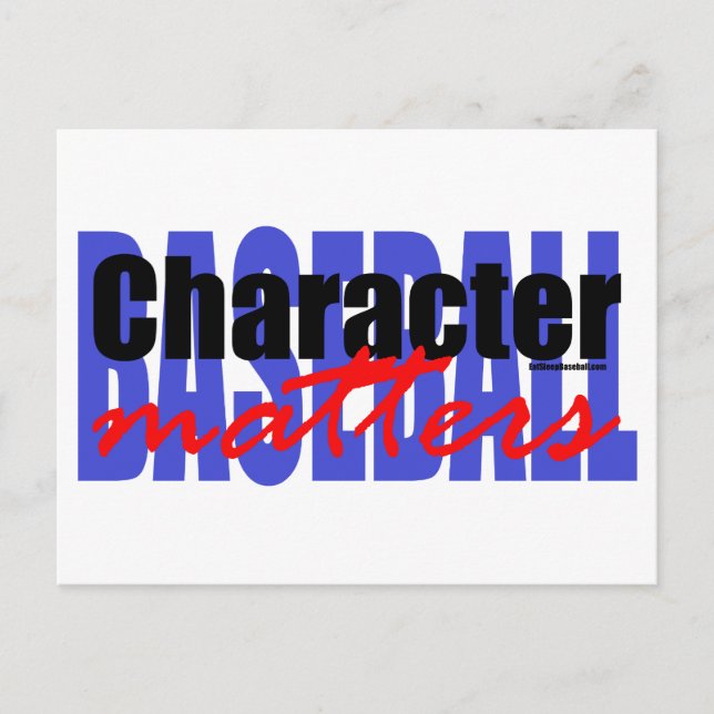 Baseballzeichen Postkarte (Vorderseite)