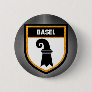 Basel-Flagge Button
