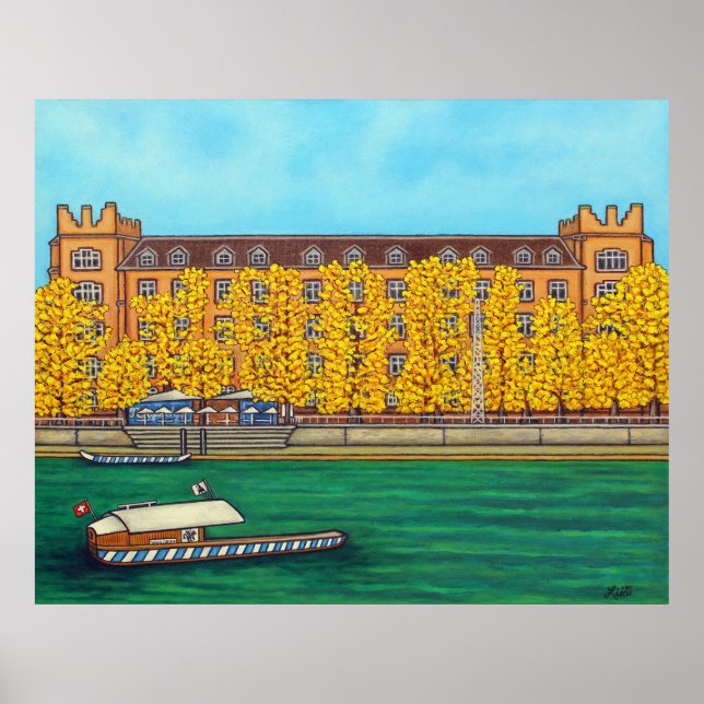 Basel Kaserne Print von Lisa Lorenz Poster (Vorne)