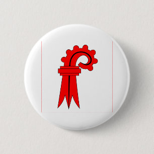Basel-Landschaft Flagge Button