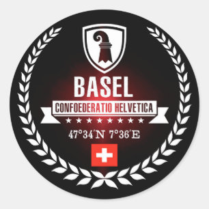 Basel Runder Aufkleber