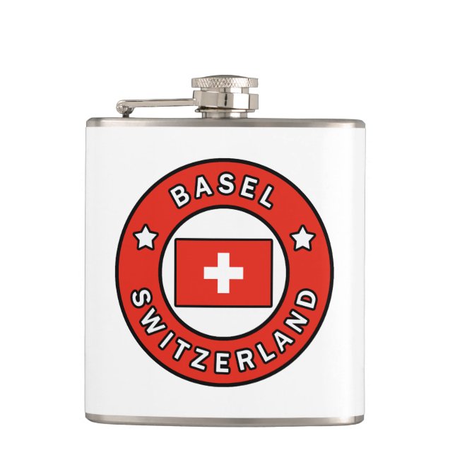Basel Schweiz Flachmann (Vorderseite)