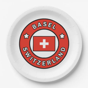 Basel Schweiz Pappteller