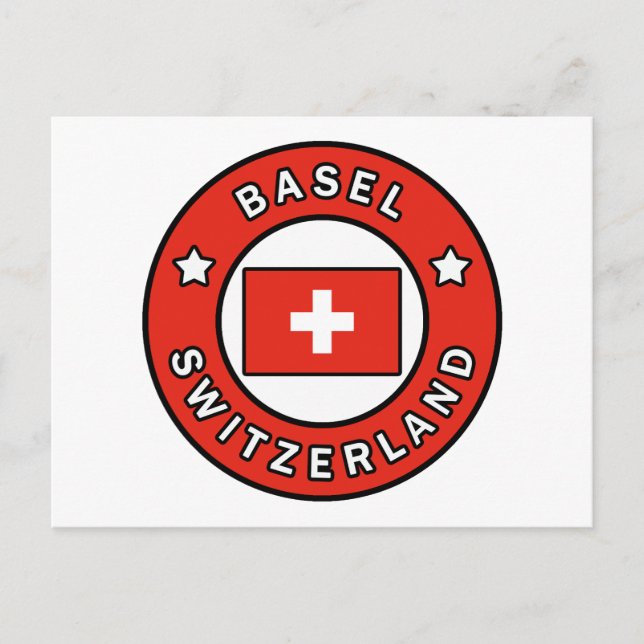 Basel Schweiz Postkarte (Vorderseite)