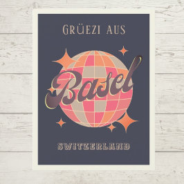 Basel Schweiz Schweiz Stadt Grüezi Grüße Postkarte