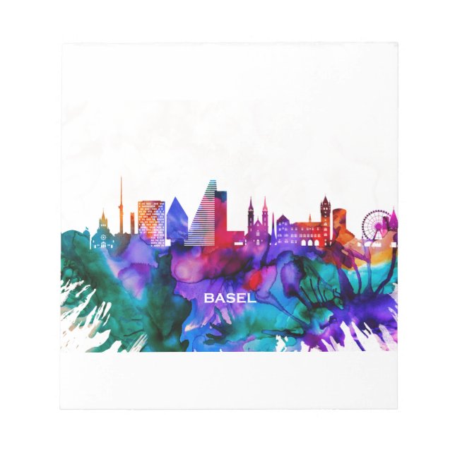 Basel Skyline Notizblock (Vorderseite)