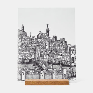 Basel Stadt im Nordwesten der Schweiz Acrylschild