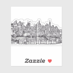 Basel Stadt im Nordwesten der Schweiz Aufkleber